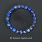 Natuurstenen Kralen Armband - Lapis Lazuli, Amethist, Rozenkwarts & meer