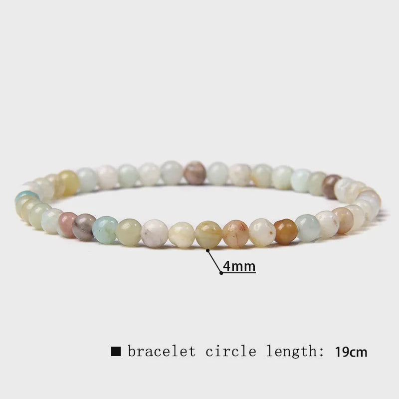 Natuursteen Armband met Kwarts, Kattenoog, Jades & Aquamarijn Kralen - Stretch Bangle voor Dames & Heren