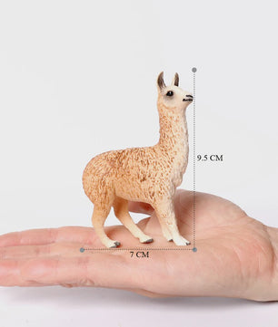 Realistische Alpaca & Kameel Figuren Set - Handgeschilderd, Educatief Speelgoed