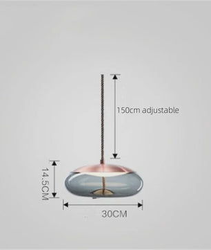 Moderne Glazen LED Hanglamp - Stijlvolle Verlichting voor Woonkamer, Keuken & Bar