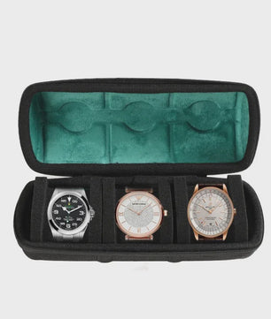 Luxe Horloge Reiskoffer - Harde Rol Organizer met Rode Voering voor 1, 2, 3, 5, 6 of 10 Horloges
