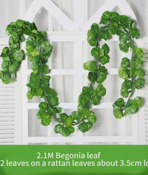 Kunstige Klimop Slang 2.1M - Groene Nep Plant voor Decoratie, Bruiloft & Feest