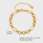 Gouden Chunky Schakelarmband met OT Sluiting - Roestvrij Staal, Aanslagvrij