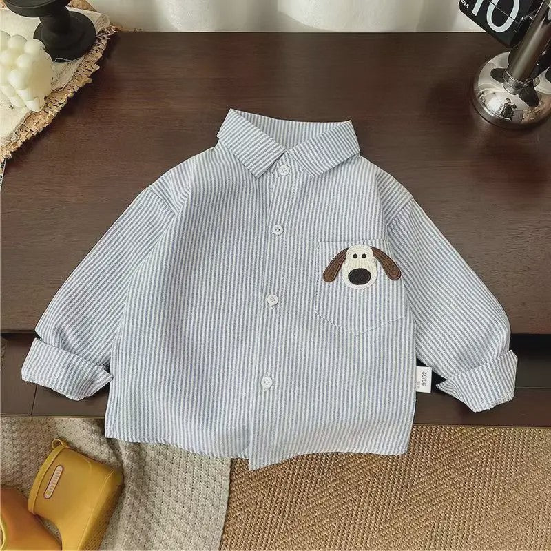 Lange Mouwen Jongens Shirt in Plaid Katoen - Perfect voor de Lente (1-4 Jaar)