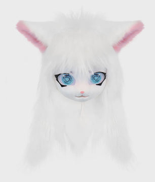 Furry Cosplay Masker Hoofddeksel - Kat & Konijn Stijl voor Kinderen & Feestjes