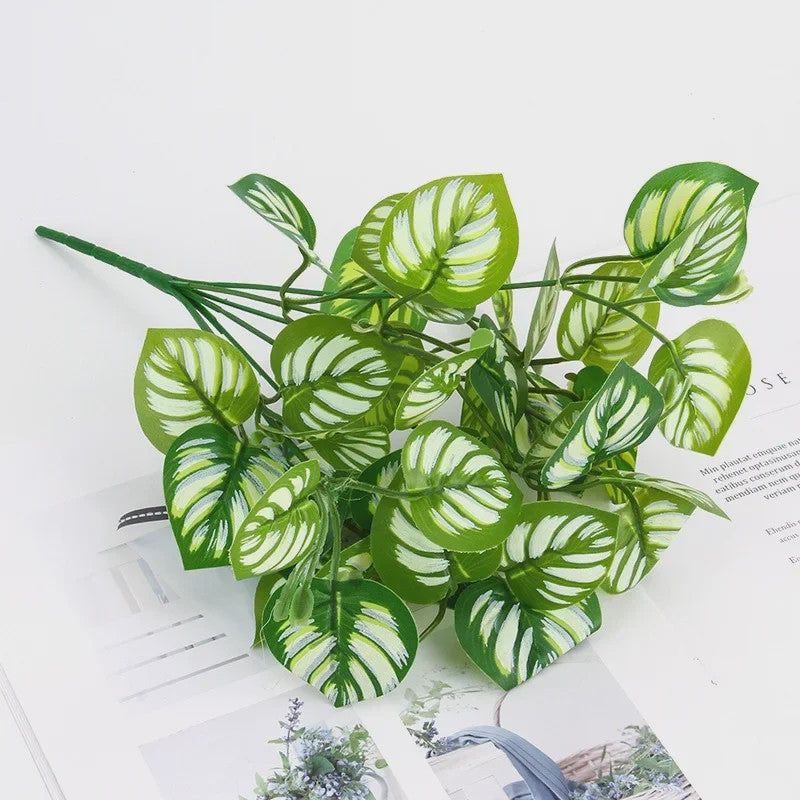 Zijden Schildpadblad Plantenbladeren - Kunstmatige Dieffenbough Decoratie voor Woonkamer