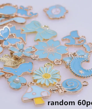 Grote Mix Bedeltjes (30/60/100 stuks) - Enamel & Drip Oil - Voor Sieraden Maken