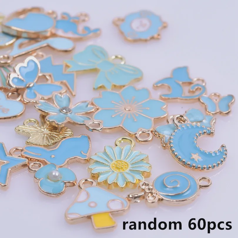 Grote Mix Bedeltjes (30/60/100 stuks) - Enamel & Drip Oil - Voor Sieraden Maken