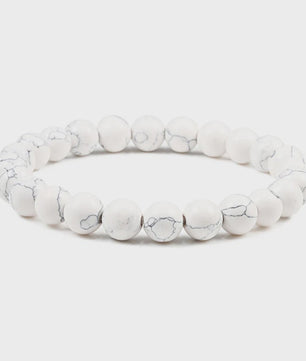 Elastische Charm Armband met Natuursteen Kralen: Lavasteen & Tijgeroog (6/8/10mm) - Voor Dames en Heren