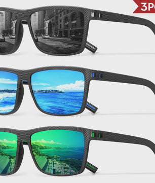 Designer Polarized Zonnebrillen Set voor Heren & Dames | UV400 Bescherming | Ideaal voor Buitenactiviteiten