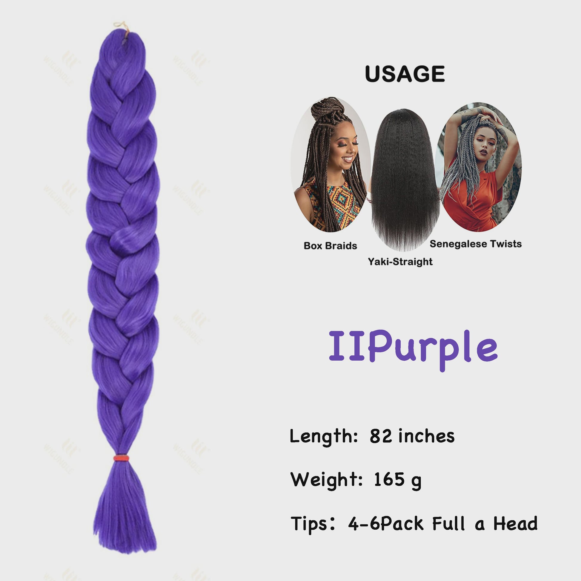 Jumbo Braiding Hair Extensions - 82 inch Synthetisch Vlecht Haar voor Box Braids & Twist