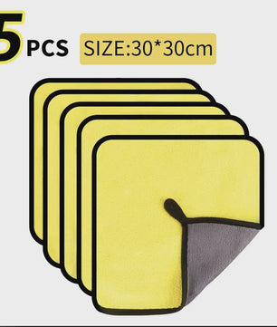 Microfiber Poetsdoeken 30x60cm - Zacht, Sneldrogend & Dubbellaags (1/2/3/6/10 Stuks)