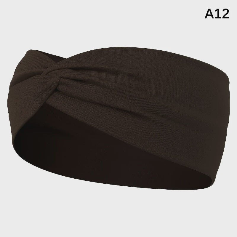 Brede Elastische Sport Hoofdband - Zweetabsorberend & Antislip voor Dames