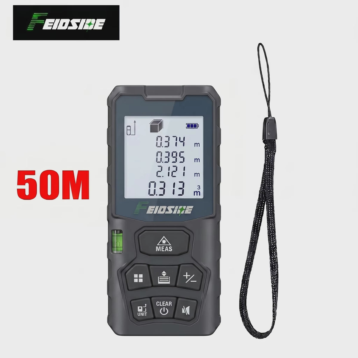 HAUPTSON Laser Afstandsmeter 70/100M - Precisie Meetinstrument voor Afstand, Oppervlakte & Volume