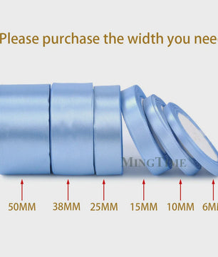 Satijnen Lint 22 Meter - Diverse Breedtes (6mm t/m 50mm) voor Decoratie & Knutselen