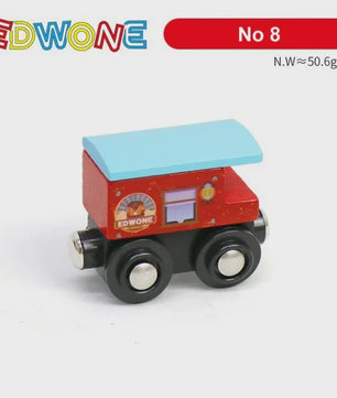 Houten Magneet Treinwagon Set - Uitbreidbaar en Compatibel met Houten Spoorsystemen