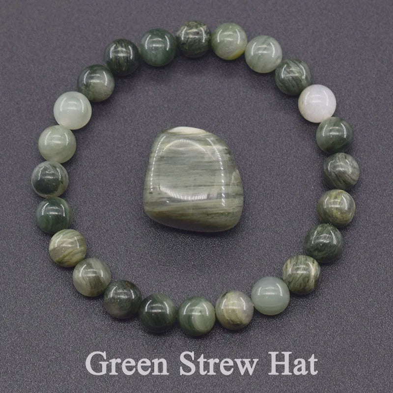Natuurlijke Edelsteen Armband - Reiki, Blauwe Apatite, Lapis Lazuli, Amethist & Tijgeroog