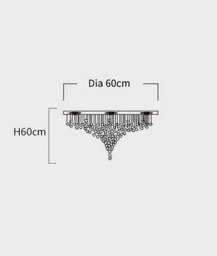 Luxe Kristallen LED Plafondlamp - Moderne Hanglamp voor Trappenhuis, Hal & Woonkamer