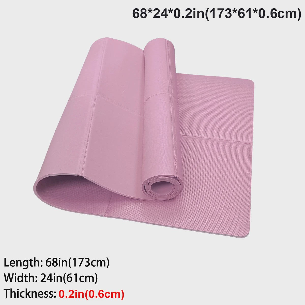 Opvouwbare Yogamat van EVA - Eco-vriendelijk, Draagbaar & Antislip voor Yoga, Pilates & Fitness - Diverse Diktes (3/4/6mm)