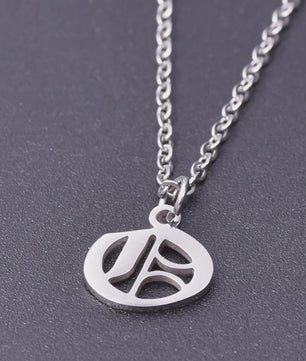 RVS Initiaal Ketting met Oude Engelse Letterhanger - 26 Letters, Perfect voor Hem, Haar of als Koppelkado