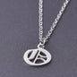 RVS Initiaal Ketting met Oude Engelse Letterhanger - 26 Letters, Perfect voor Hem, Haar of als Koppelkado