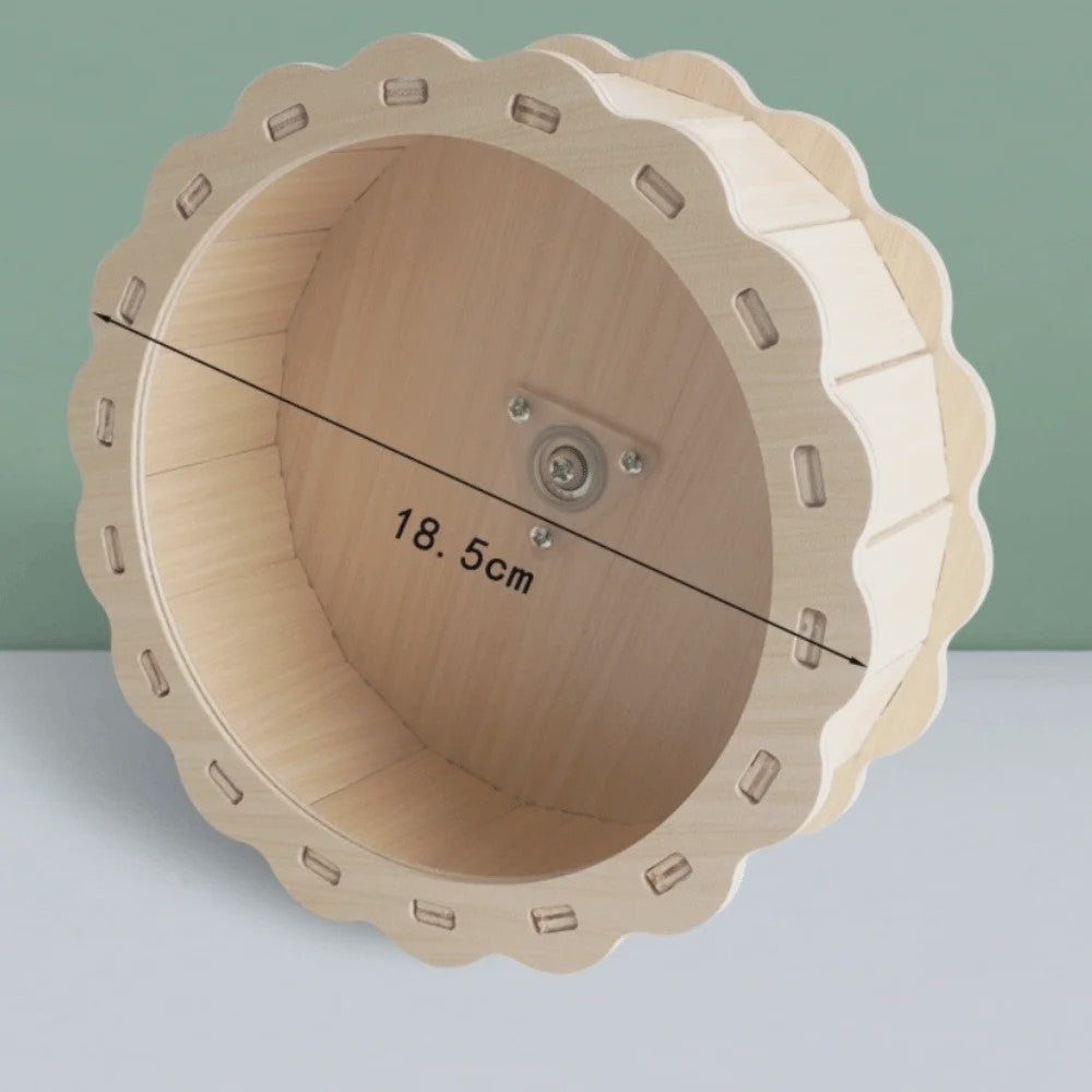 Houten Hamster Villa: Speelhuis met Klimplatform en Verhoogd Platform - Duurzaam Knaagdier Accessoire