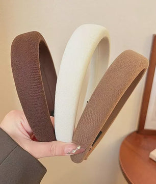 Modieuze Dames Hoofdband - Zachte Sponge Band voor Gezichtswas & Stijl