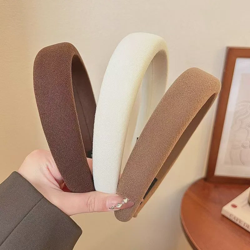 Modieuze Dames Hoofdband - Zachte Sponge Band voor Gezichtswas & Stijl