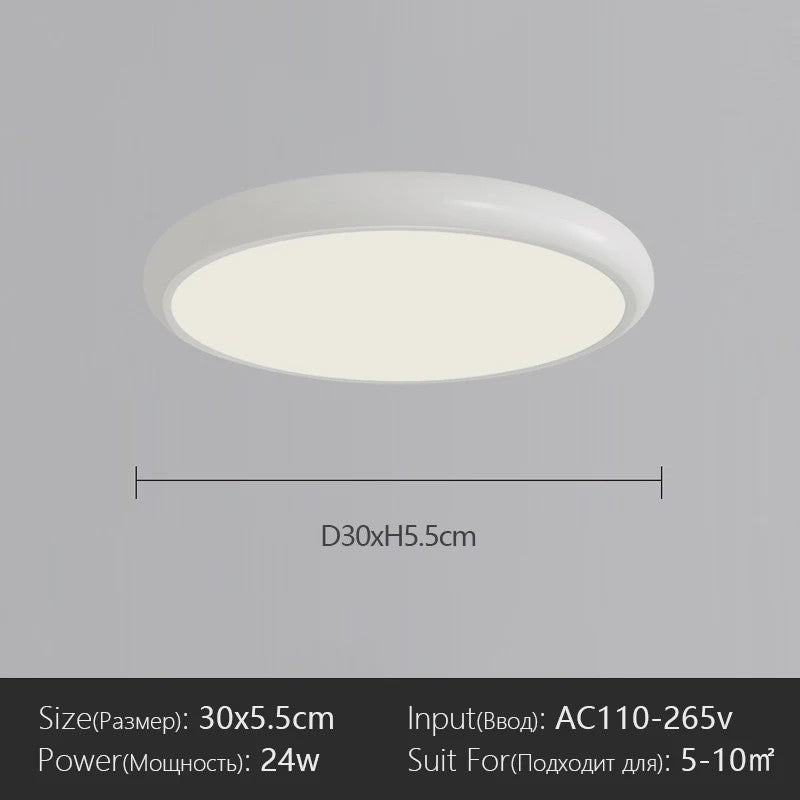 Moderne Scandinavische LED Plafondlamp - Stijlvol en Veelzijdig