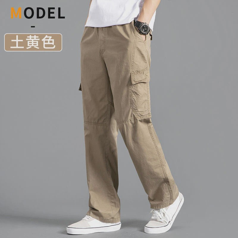 Herfst/Lente Heren Cargo Werkbroek Katoen - Casual Jogger & Klimbroek - Grote Maten tot 6XL
