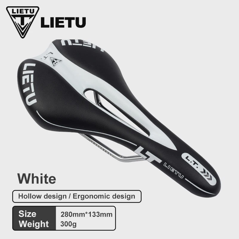 LIETU Fietzadel - Comfortabel MTB & Racefiets Zadel met Siliconen Gel Kussen en Antislip Grip