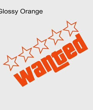 Wanted Vinyl Sticker Set - GTA Stijl Decals voor Auto, Motor & Laptop