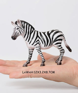 Realistische Wilde Dieren Figuren Set: Okapi, Giraf, Gnu & Zebra - Educatief Speelgoed voor Kinderen