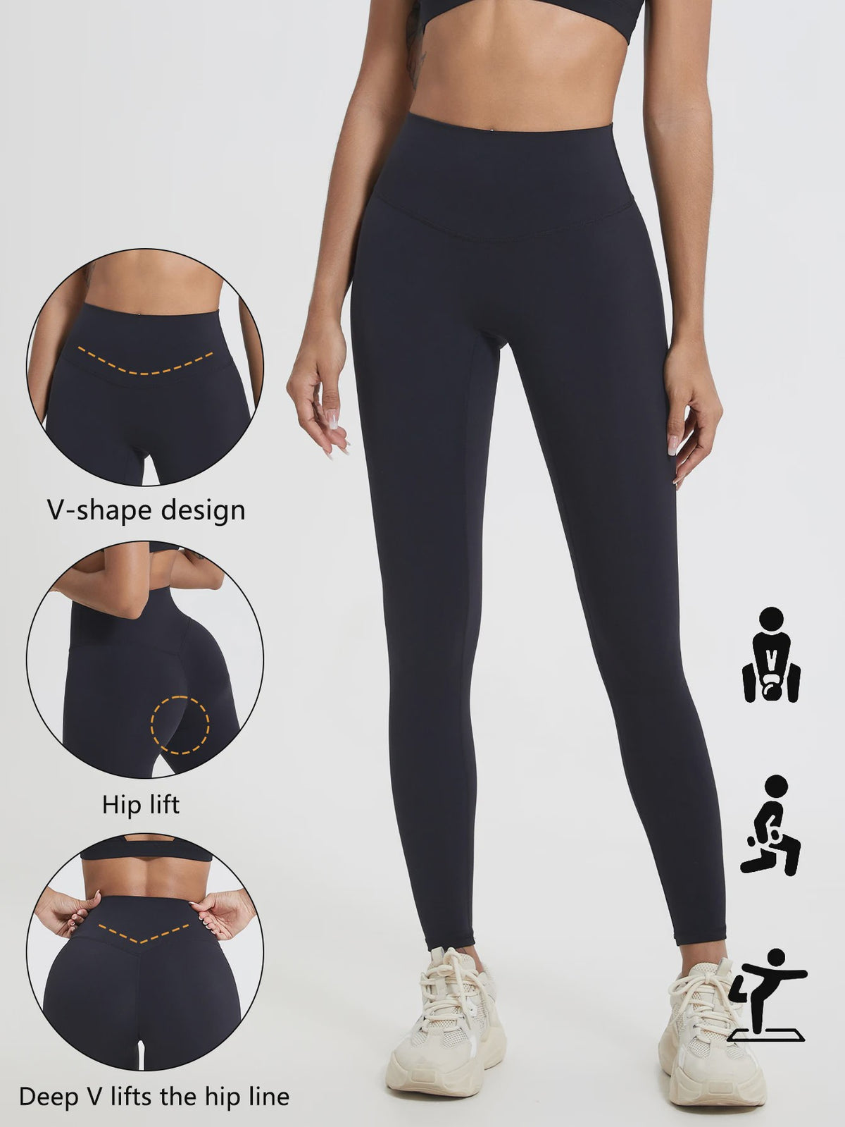 Dames Hoge Taille Legging - Zomer Sportbroek voor Yoga, Fitness & Hardlopen - Push-Up Effect