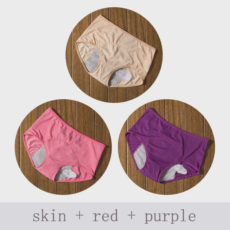 3-Pack Dames Menstruatie Ondergoed - Lekvrij en Comfortabel