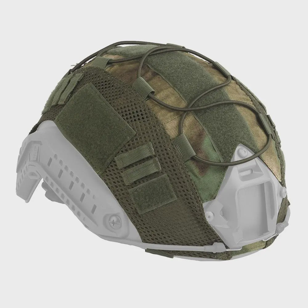 Tactische Helm Cover met Elastisch Koord voor Fast Helm - Airsoft & Paintball Camouflage