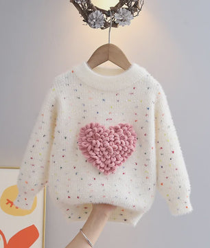 Schattige Gebreide Trui voor Meisjes - Elegante Winterkleding voor Kinderen