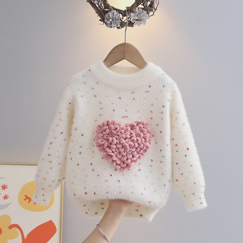 Schattige Gebreide Trui voor Meisjes - Elegante Winterkleding voor Kinderen