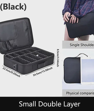 Professionele Make-up Koffer - Grote Capaciteit Reis Organizer voor Cosmetica & Beauty Tools