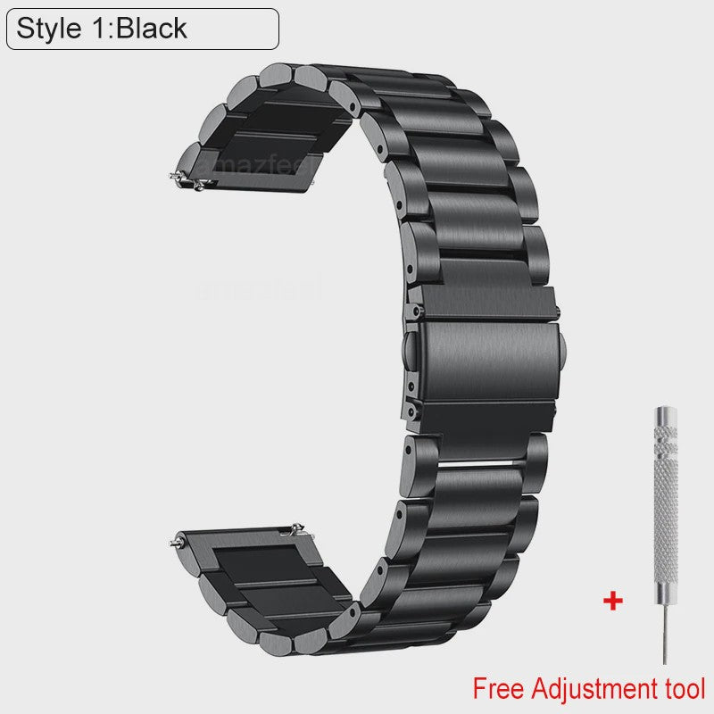 RVS Horlogeband Vervanging voor Huawei Watch GT 2/3 Pro, Watch 4 - 20/22mm