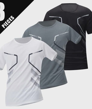 Heren Zomer T-shirt Korte Mouw - Sneldrogend & Ademend Sportshirt
