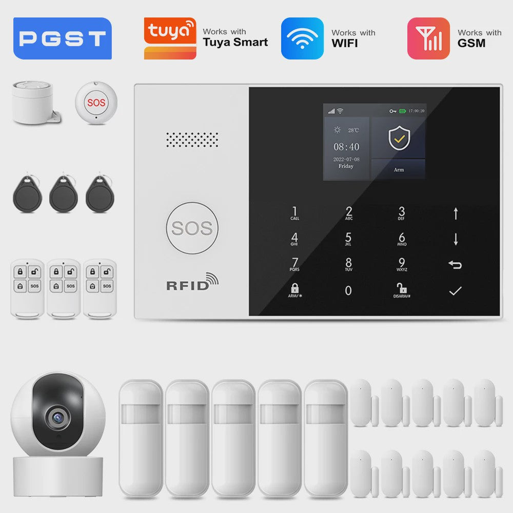Slimme Alarmset met WiFi, GSM & Tuya Compatibiliteit - Inclusief Deursensor