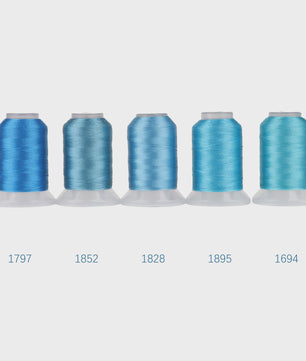 80 Kleuren Premium Polyester Borduurzijde Set - 500M Spoelen voor Huisborduurmachines