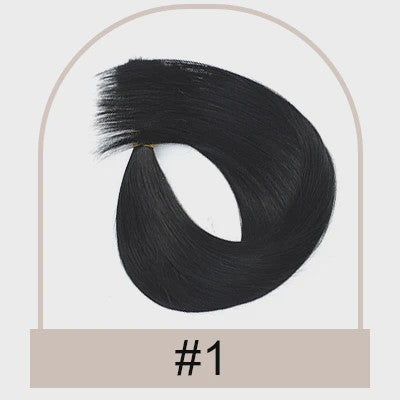 8-delige Clip-in Haarverlenging van Echt Menselijk Haar - Steil & Duurzaam