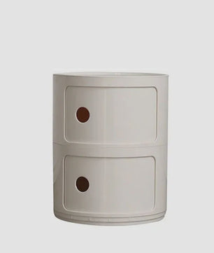 Moderne Ronde Nachtkastje - Minimalistisch Plastic Bijzetkastje