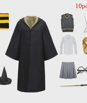 Harry Potter Cosplay Kostuum Set - Volwassenen & Kinderen - Gryffindor & Slytherin
