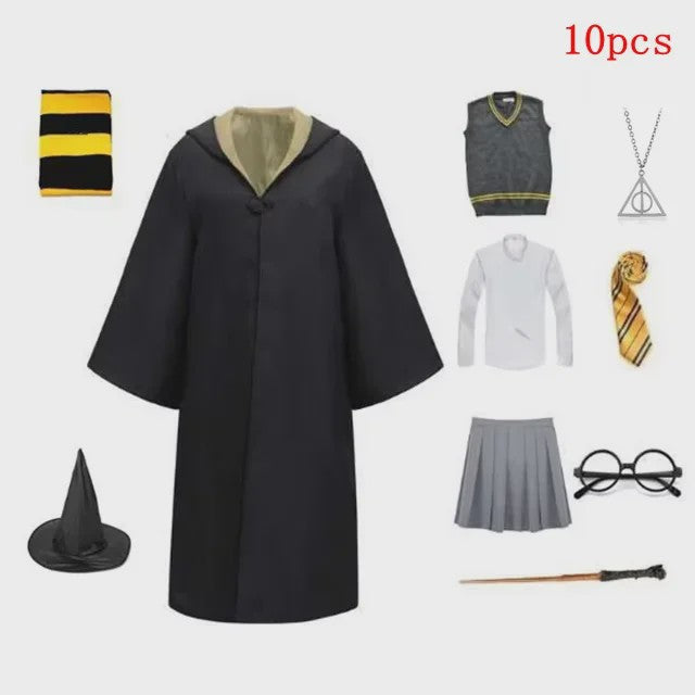 Harry Potter Cosplay Kostuum Set - Volwassenen & Kinderen - Gryffindor & Slytherin