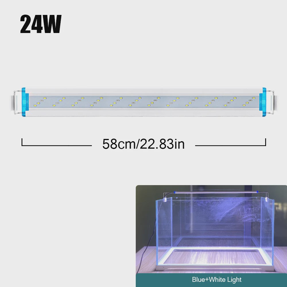 Super Bright LED Aquarium Lamp - Verstelbare Clip-on Verlichting voor Planten & Vissen (18-70cm)