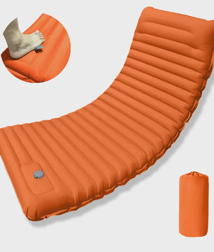 Ultralicht Opblaasbaar Slaapmatje met Geïntegreerd Kussen - Ideaal voor Kamperen & Reizen