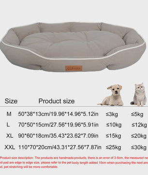 Luxe Vierkante Hondenkussen - Waterdicht & Bite-Resistant - Comfortabel voor Grote Honden en Katten